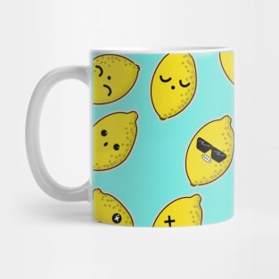 Kawaii Cute Lemon Pattern Mug